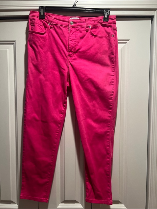 crown & ivy Denim - crown & ivy Hot Pink Ankle Jeans